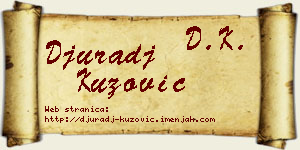 Đurađ Kuzović vizit kartica